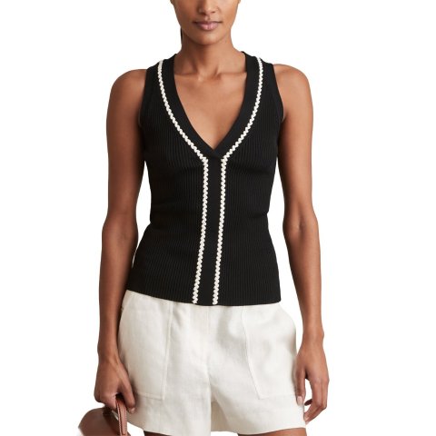 Reiss Lanette Colourblock Top