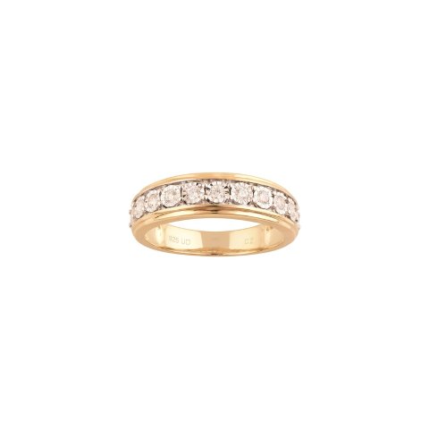 Silver Lab-Grown Diamond Ring 0.25 ct