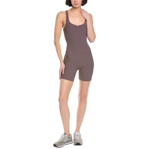 Beyond Yoga Routine 5in Biker Jumpsuit