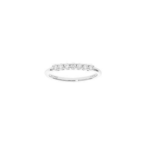Silver Lab-Grown Diamond Ring 0.25 ct
