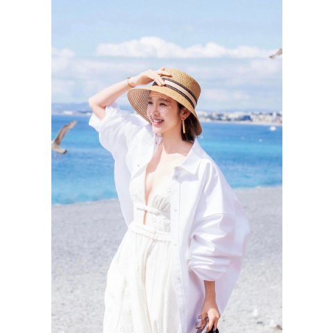 Self-Portrait Chiffon Pleated Midi Dress