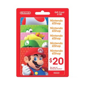 Nintendo $100 Email Delivery Gift Card Multi-Pack