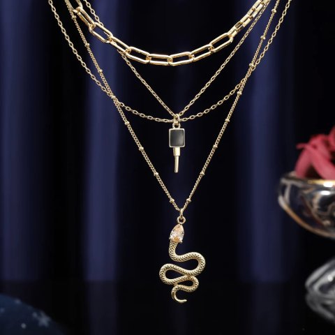 Selenichast The Gate Of Hades Key Necklace for Women
