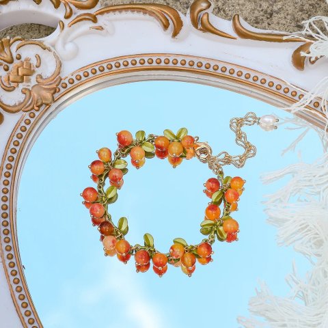 Selenichast Berry Bracelet 18K Gold on Brass