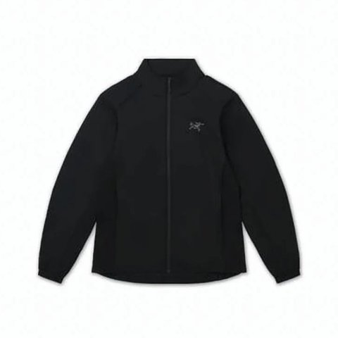 Arc'teryx Black Nylon Stand-Up Collar Jacket