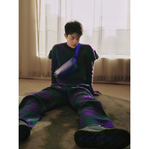 Burberry Diamond-Pattern Wool Jumper