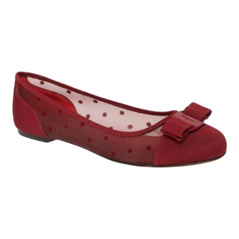 Salvatore Ferragamo Red Women's Flats