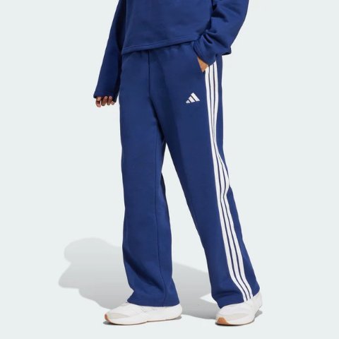 adidas Essentials 3-Stripes Women's Open-Hem Fleece Pants