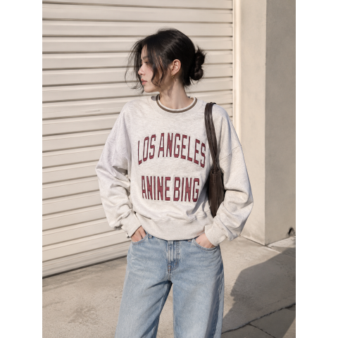 anine bing Harry Sweatshirt Beige