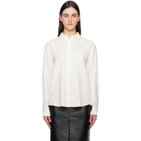 anine bing Braxton Shirt Off-White
