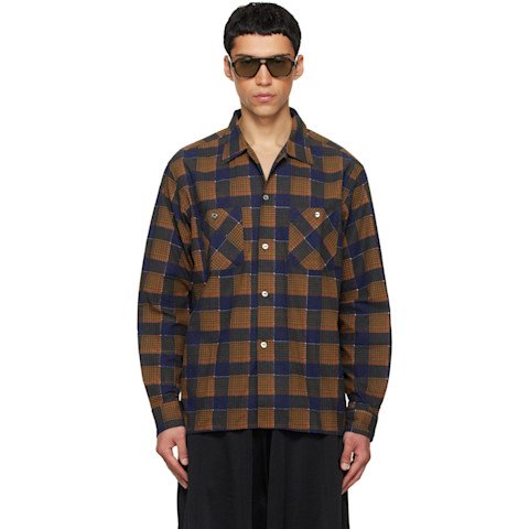 Needles Brown Flannel Shirt