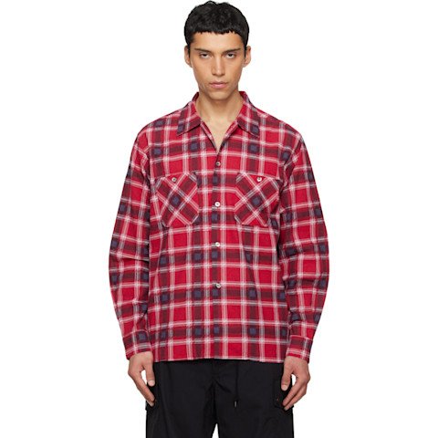 Needles Red Flannel Shirt Cotton