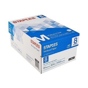 Staples Multipurpose Paper 8 Reams 8.5x11 Inch