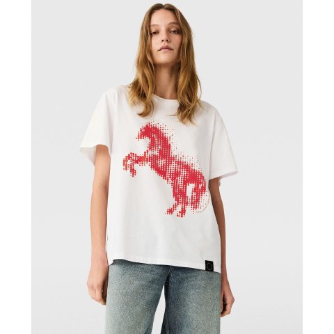Stella McCartney White Horse Graphic T-Shirt