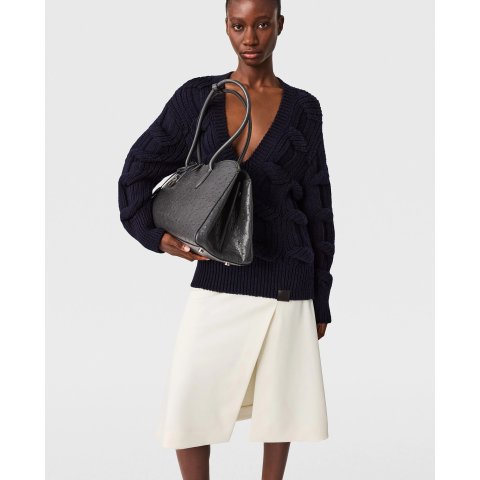 Stella McCartney Satin Midi Skirt Cream