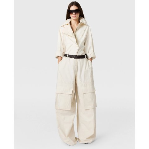 Stella McCartney Cotton Cargo Trousers Vanilla