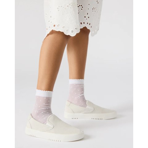 Steve Madden MURPHY Women's White Suede Sneaker