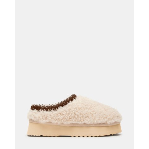 Selena Faux Shearling Jacket Natural