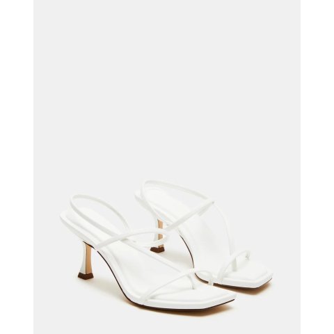 Steve Madden LOCKE Women's Square Toe Heel White