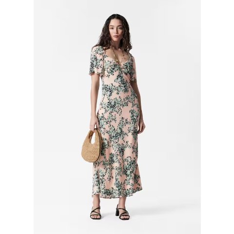 & Other Stories Flutter-Sleeve Midi Dress