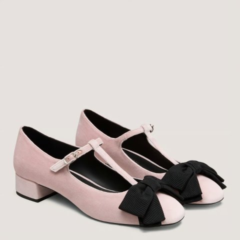 Stuart Weitzman Ariella Bow T-Strap Pump
