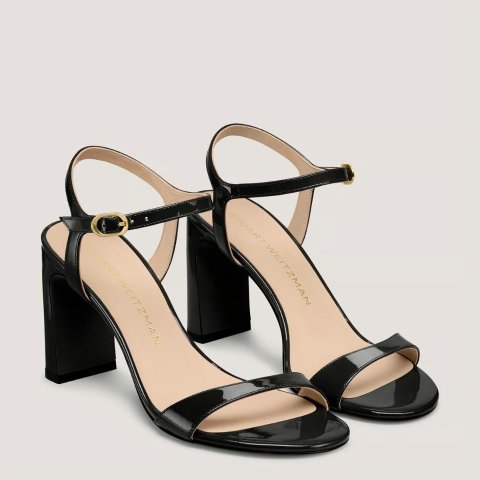 Stuart Weitzman Babette Block-Heel Sandal 85mm