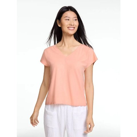 Talbots V-Neck Short Sleeve Tee