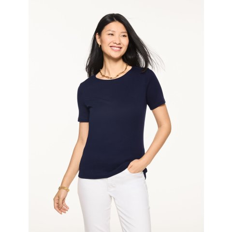 Talbots Pima Cotton Crewneck Tee