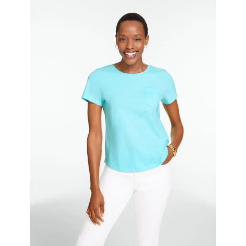 Talbots Patch Pocket Short Sleeve Tee