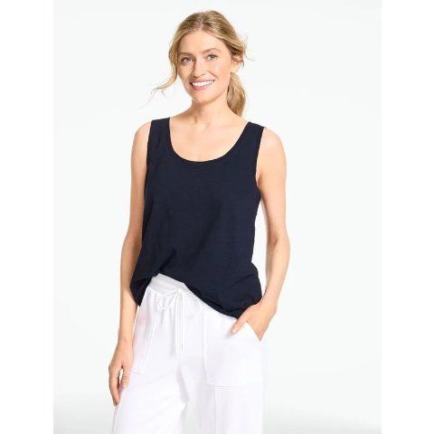 Talbots Reversible Curved Hem Tank