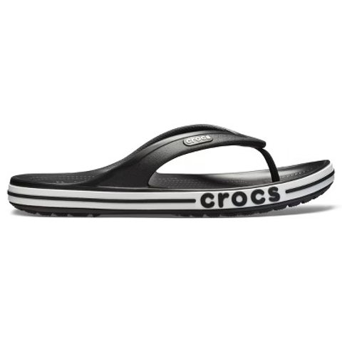 Crocs Bayaband Flip Flops Black/White M12