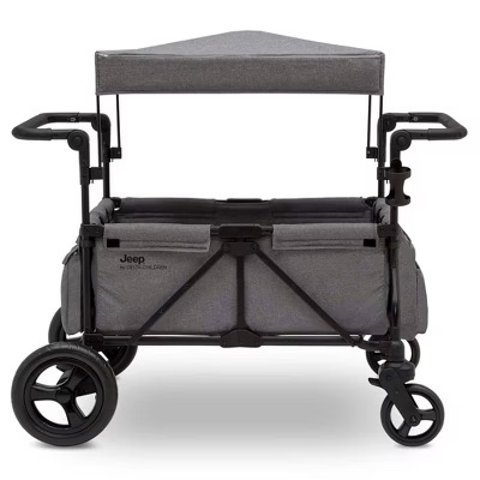 Jeep Delta Wrangler Stroller Wagon Gray Aluminum
