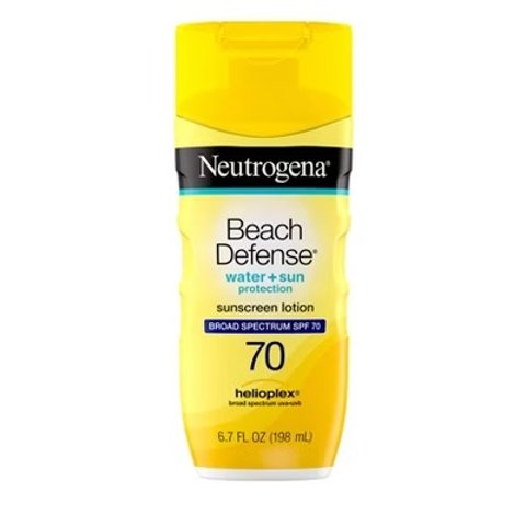 Neutrogena Beach Defense Sunscreen Lotion SPF 70 6.7oz