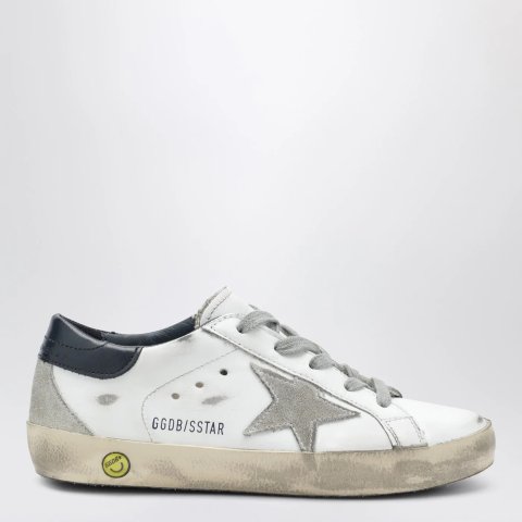 GOLDEN GOOSE Super-Star Sneakers White Navy Blue