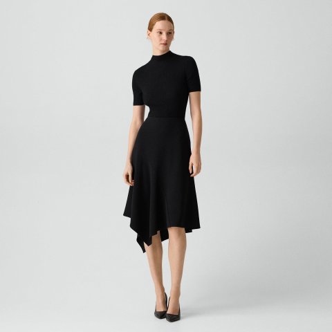Theory Admiral Crepe Drape Skirt