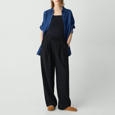 Theory Admiral Crepe Pleated Pant 30"