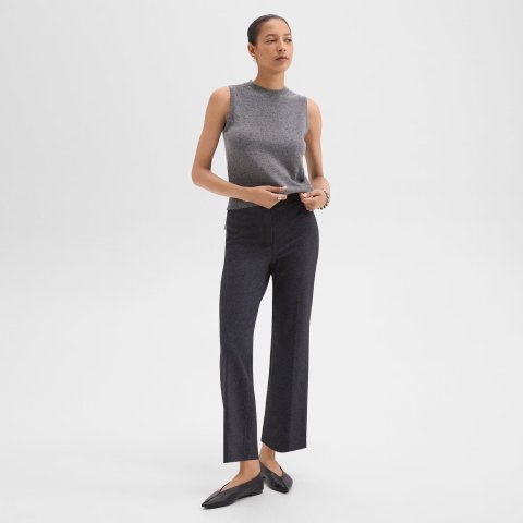 Theory Herringbone Knit Kick Pant