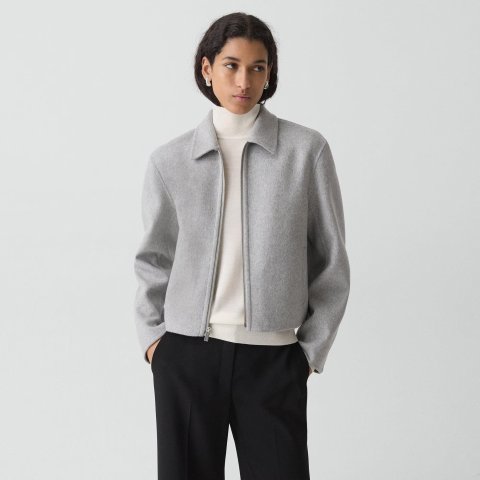 Theory Double-Face Wool-Cashmere Jacket