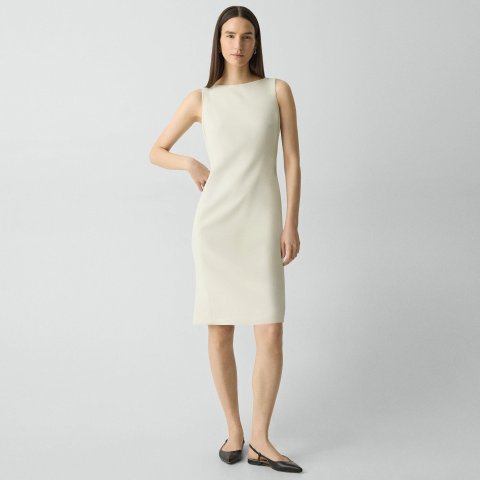 Theory Flared Dress Rice Admiral Crepe