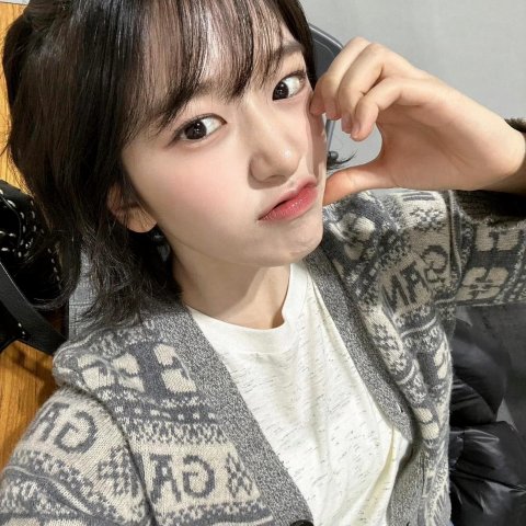 Ganni Jacquard-Knit Wool-Blend Cardigan