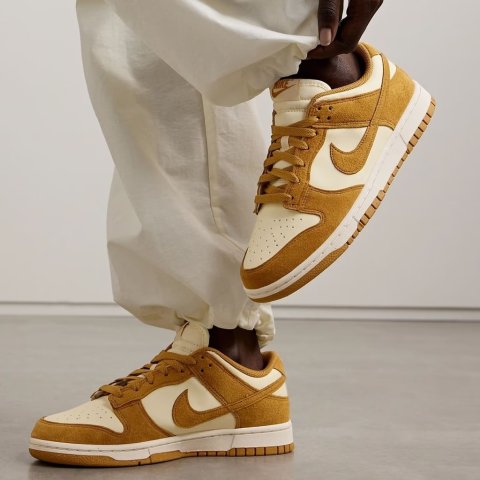 Nike Dunk Low Suede Leather Sneakers
