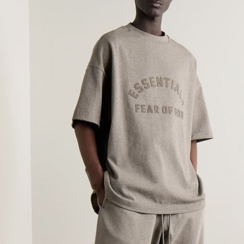 Fear of God Logo Cotton Oversized T-shirt