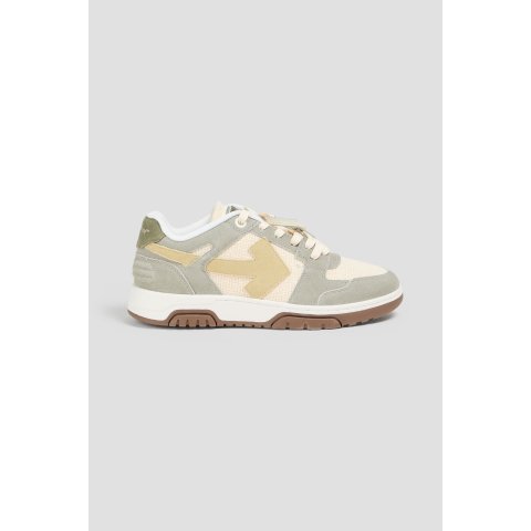 Off-White Out of Office Mesh Suede Sneakers