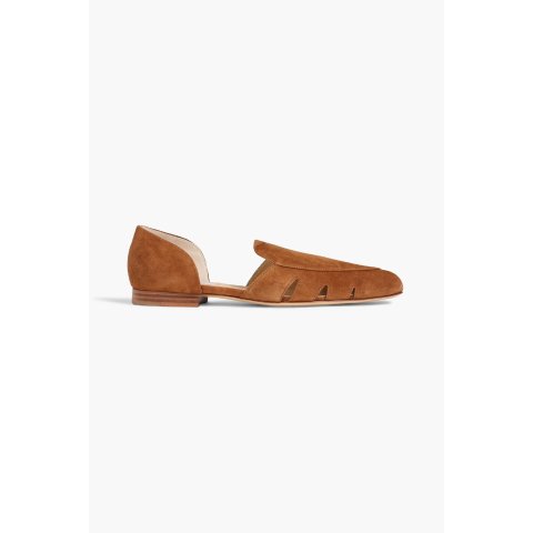 Gabriela Hearst Rory Suede Point-Toe Flats
