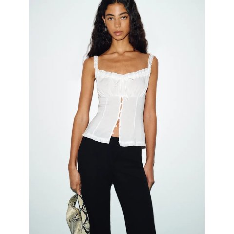 Reformation Eveline Top Sleeveless Shirt