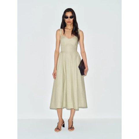 Reformation Birdie Linen Dress