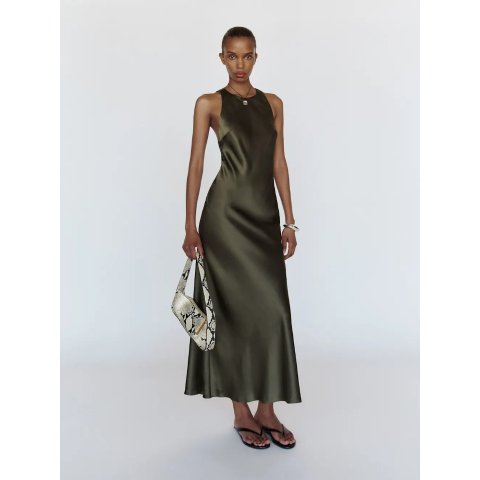 Reformation Noe Silk Dress