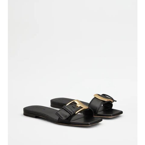 Tod's Tods Women Sandals Nappa Leather XXW99L0JX80U1O35B999 Black