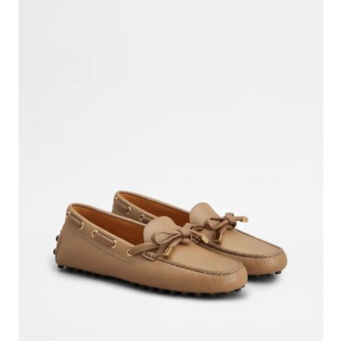 Tod's Tods XXW22L0KB00N6M41C823 Leather Loafers Brown
