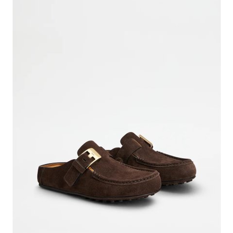 Tod's Suede Mule Loafers